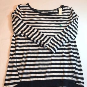 Gilly Hicks top black and white stripe size small